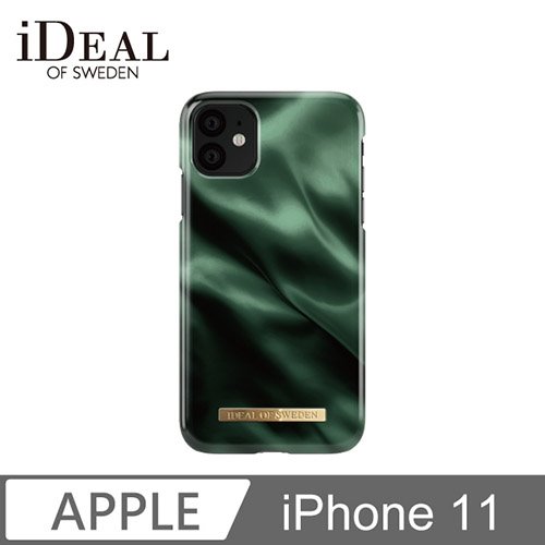 iDeal Of Sweden iPhone 11 北歐時尚瑞典流行手機殼-翡翠綠緞