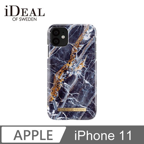 iDeal Of Sweden iPhone 11 北歐時尚瑞典流行手機殼-挪威蓋倫格藍金大理石
