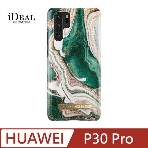 iDeal Of Sweden HUAWEI P30 Pro 北歐時尚瑞典流行手機殼-金色翡翠大理石