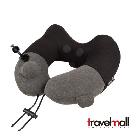 Travelmall 專利3D按壓式(按摩)充氣枕-黑