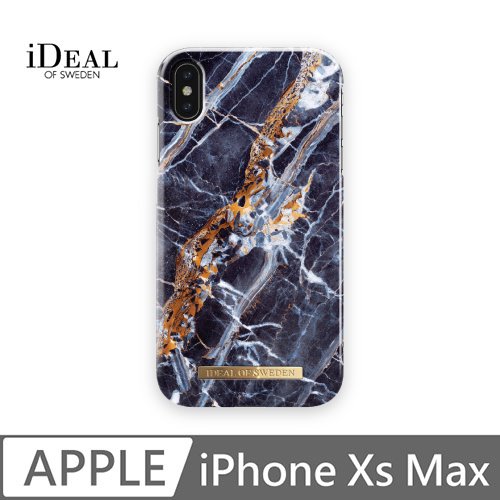 iDeal Of Sweden iPhone Xs Max 北歐時尚瑞典流行手機殼-挪威蓋倫格藍金大理石