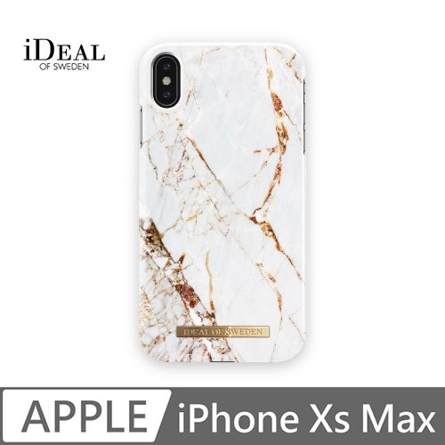 iDeal Of Sweden iPhone Xs Max 北歐時尚瑞典流行手機殼-義大利卡拉拉金大理石