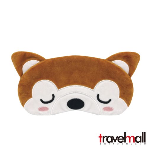 Travelmall 動物系列舒適旅行眼罩-柴犬版