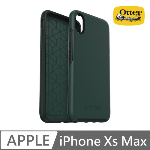 OtterBox iPhone Xs Max Symmetry炫彩幾何保護殼-綠