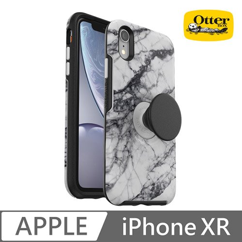 OtterBox Otter + Pop iPhone XR Symmetry 炫彩幾何泡泡騷保護殼-白大理石