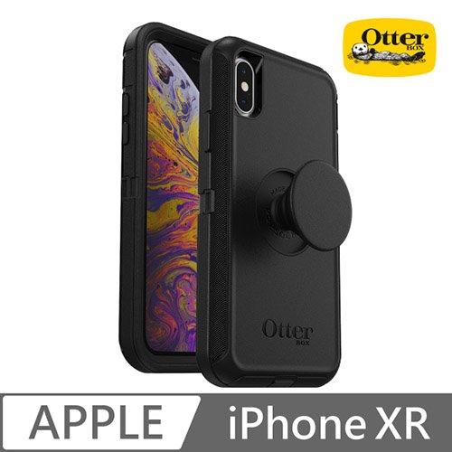 OtterBox Otter + Pop iPhone XR Defender 防禦者系列泡泡騷保護殼-黑