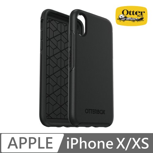 OtterBox iPhone X/Xs Symmetry炫彩幾何保護殼-黑