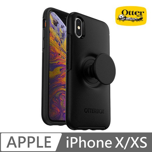 OtterBox Otter + Pop iPhone X/Xs Symmetry 炫彩幾何泡泡騷保護殼-黑
