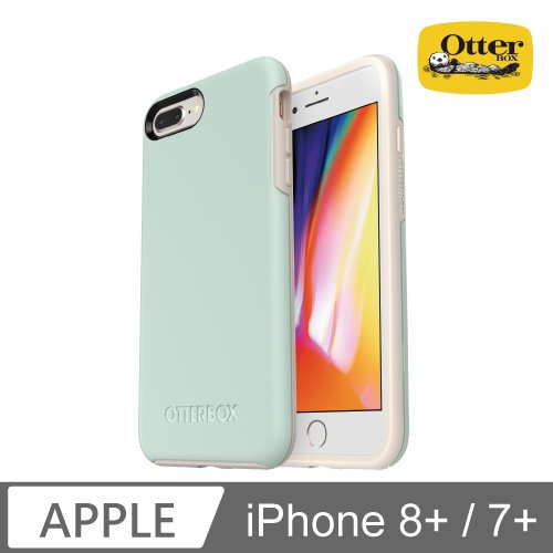 OtterBox iPhone 7+/8+ Symmetry炫彩幾何保護殼-淺綠