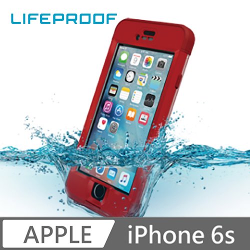LIFEPROOF iPhone 6s全方位防水/雪/震/泥 保護殼-NUUD(紅)