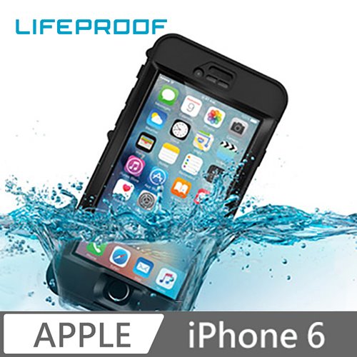 LIFEPROOF iPhone 6 全方位防水/雪/震/泥 保護殼-NUUD(黑)
