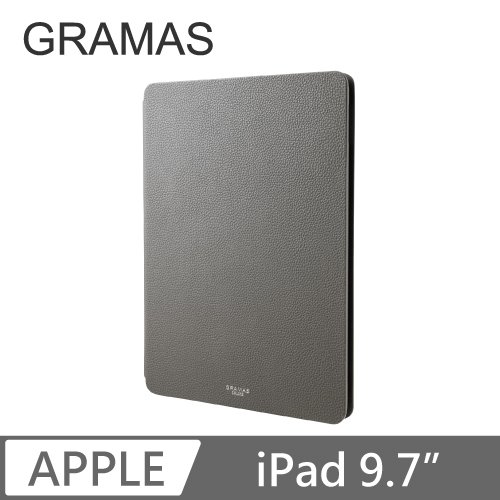 GRAMAS iPad 9.7" 職匠工藝 掀蓋式皮套 - EURO (灰)