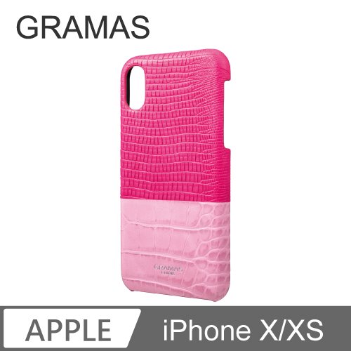 GRAMAS iPhone X/Xs 日本時尚背蓋手機殼 - Amazon (粉)