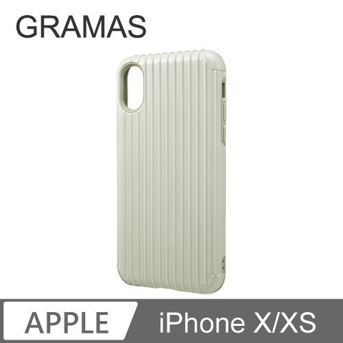 GRAMAS iPhone X/Xs 軍規防摔經典手機殼- Rib (白)
