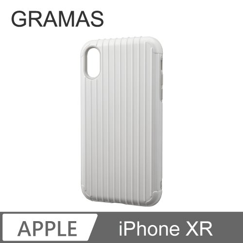 GRAMAS iPhone XR 軍規防摔經典手機殼- Rib (白)