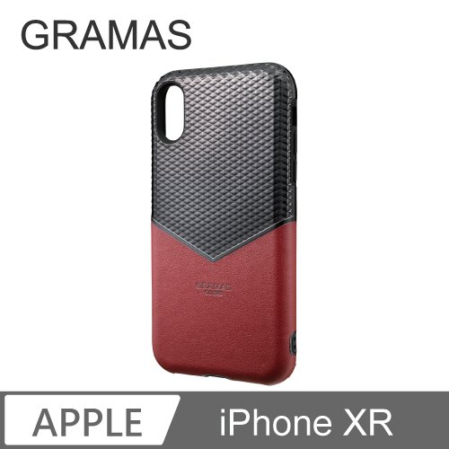 GRAMAS iPhone XR 邊際軍規防摔經典手機殼- (紅)