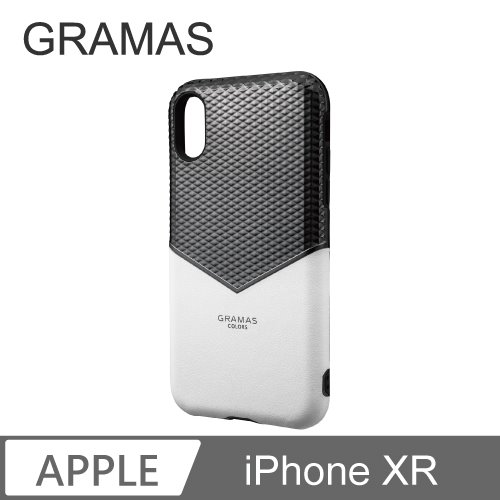 GRAMAS iPhone XR 邊際軍規防摔經典手機殼- (白)