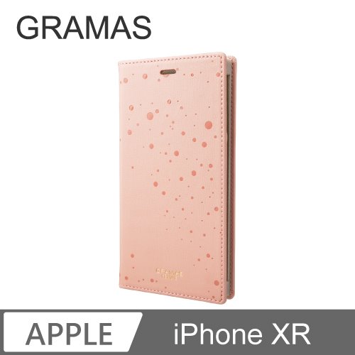 GRAMAS iPhone XR 時尚職人 點點掀蓋式皮套 - Colo (粉紅)