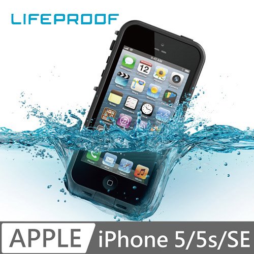 LIFEPROOF iPhone 5/5s/SE 全方位防水/雪/震/泥 保護殼-FRE(黑)