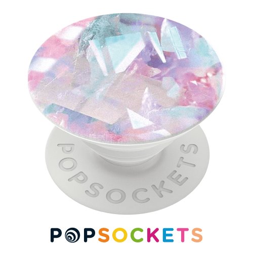 POPSOCKETS泡泡騷多功能手機支架2代-粉藍水晶