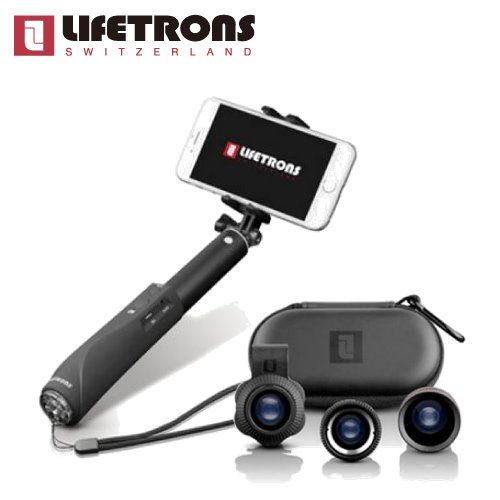 Lifetrons 3合1鏡頭組+藍芽自拍器