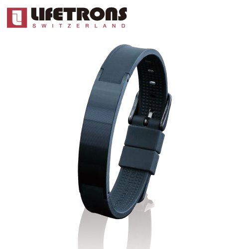Lifetrons 黑鈦鋁合金鍺能量健康手鐲