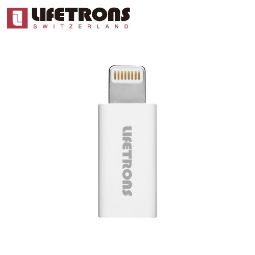 Lifetrons micro 轉 Lightning轉接頭-白