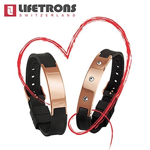 Lifetrons 玫瑰金鍺能量健康手鐲(combo組)