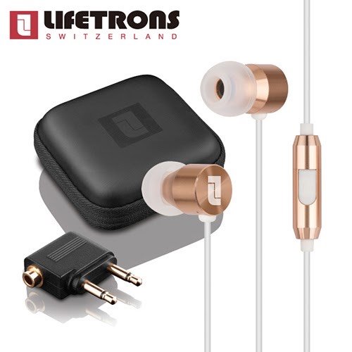 Lifetrons 高階金屬立體音耳機(通用版)-玫瑰金