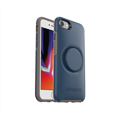 OtterBox Otter + Pop iPhone SE3 / SE2 / 8 / 7 Symmetry 炫彩幾何泡泡騷保護殼-藍