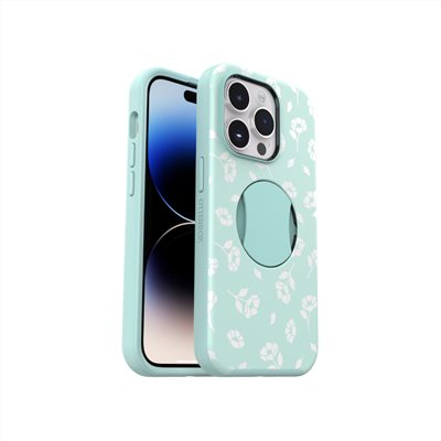 OtterBox iPhone 14 Pro OtterGrip Symmetry炫彩幾何隱形支架保護殼-幻彩 (支援MagSafe)