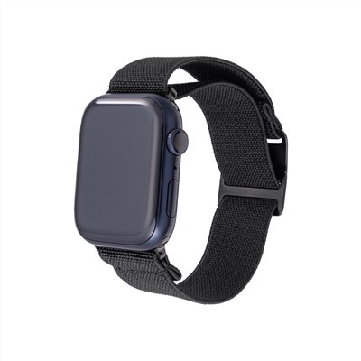 GRAMAS Apple Watch 44/45/46/49mm 法國海軍大帆布錶帶-黑色