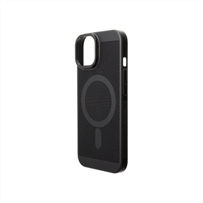 Gramas iPhone 15 / 16e 6.1吋 Mag Mesh 超薄磁吸散熱殼 (黑)