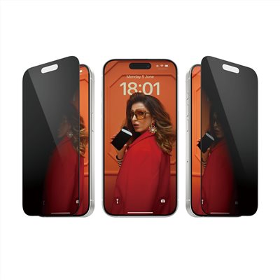 PanzerGlass iPhone 15 Pro 6.1吋 Privacy 2.5D耐衝擊高透防窺玻璃保護貼 (尊榮保固一年)