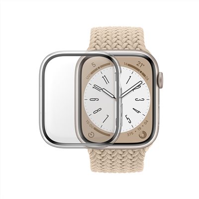 PanzerGlass Apple Watch  S9 / S8 / S7 45mm 全方位D3O抗震防護高透鋼化漾玻保護殼-透