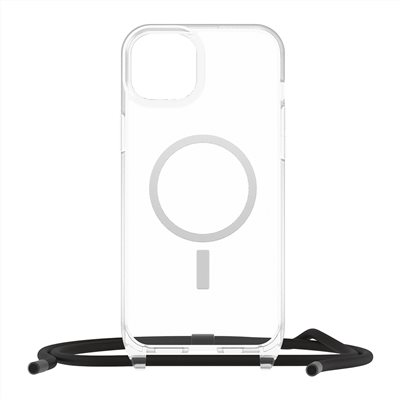 OtterBox  iPhone 15 Plus 6.7吋 ReactNecklace 簡約掛繩輕透防摔殼(透明)