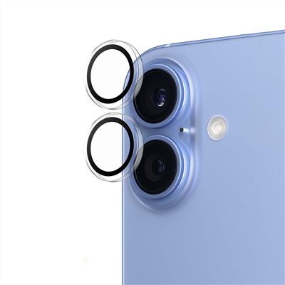PanzerGlass iPhone 16 / 16 Plus 高透單顆型光學玻璃鏡頭貼(單顆雙入)