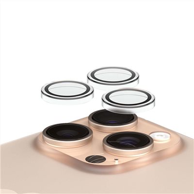 PanzerGlass iPhone 16 Pro / 16 Pro Max 高透單顆型光學玻璃鏡頭貼(單顆三入)