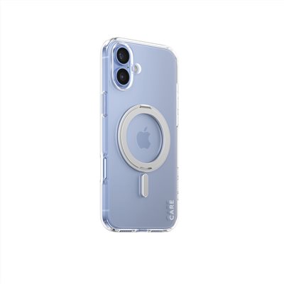 PanzerGlass iPhone 16 Plus 6.7吋 Feature 磁吸支架透明防摔殼(透銀)