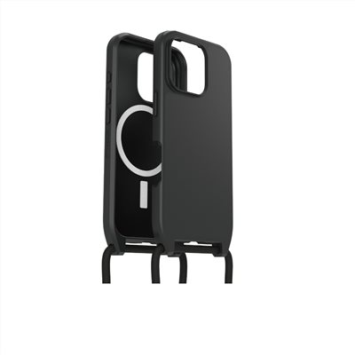 OtterBox  iPhone 16 Pro 6.3吋 ReactNecklace 簡約掛繩輕透防摔殼-黑