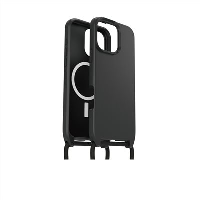 OtterBox  iPhone 16 Pro Max 6.9吋 ReactNecklace 簡約掛繩輕透防摔殼-黑