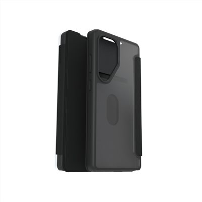 OtterBox Samsung Galaxy S25 Ultra 6.9吋 React Folio 掀蓋式輕透防摔殼-黑透