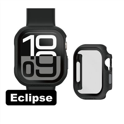 OtterBox Apple Watch S10 46mm Eclipse 2IN1 高透防護玻璃錶殼-黑色