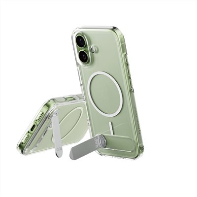 PanzerGlass iPhone 17 6.1吋 KICKSTAND 細磁吸旋轉立架殼-透白