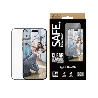 PanzerGlass 17 Air 6.6吋 SAFE 2.5D 耐衝擊高透強化玻璃保護貼