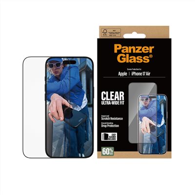 PanzerGlass iPhone 17 Air 6.6吋 Screen Protector 2.5D 耐衝擊鋼化玻璃保貼