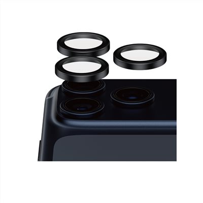 PanzerGlass iPhone 17 Pro / 17 Pro Max / 16 Pro / 16 Pro Max 耐衝擊五倍微晶陶瓷玻璃鏡頭貼環(單顆三入)
