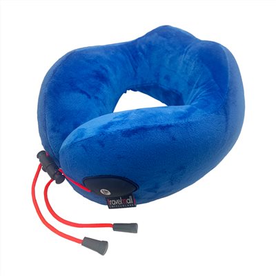 Travelmall REBOND-M型舒適記憶頸枕-藍