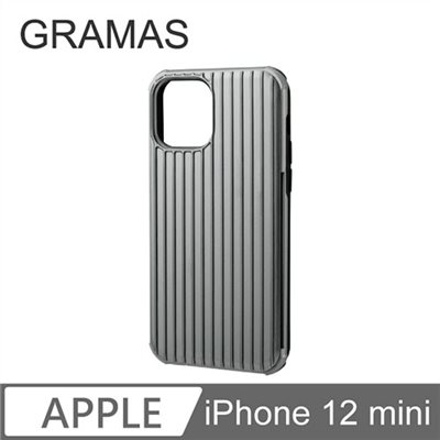 GRAMAS iPhone 12 mini 軍規防摔經典手機殼- Rib (銀)