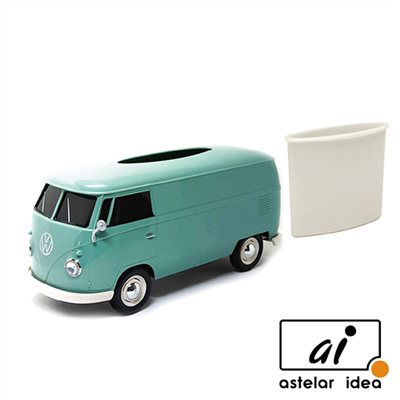 WELLY 復古經典 Volkswagen T1汽車面紙盒 Tissue Box-綠